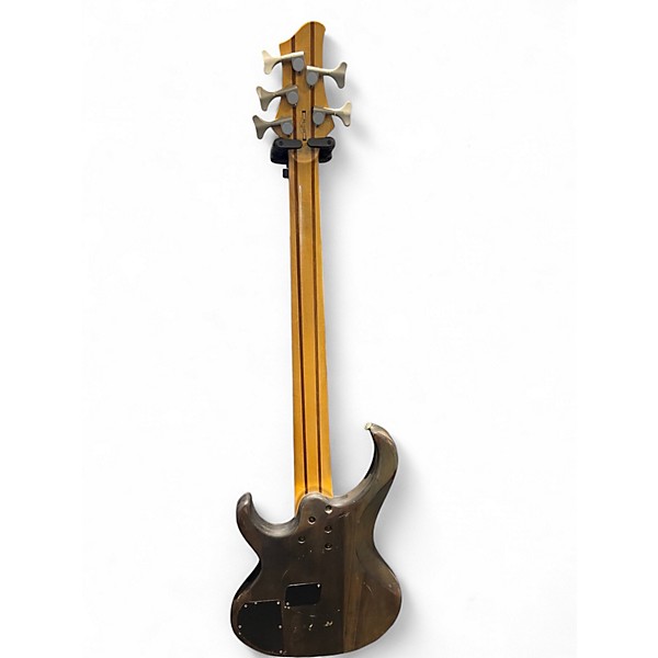 Used Ibanez BTB405eqm 5 String Trans Gray Electric Bass Guitar