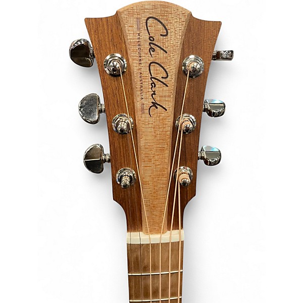 Used Cole Clark FL2EC-BLBL-HUM LEFT-HANDED Natural Acoustic Electric Guitar
