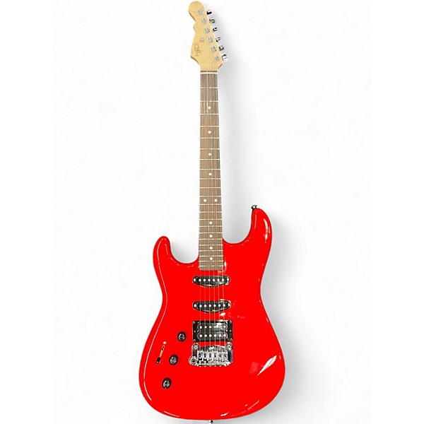 Used G&L LEGACY HSS RMC LEFTY Red Solid Body Electric Guitar
