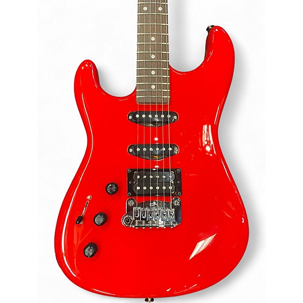 Used G&L LEGACY HSS RMC LEFTY Red Solid Body Electric Guitar