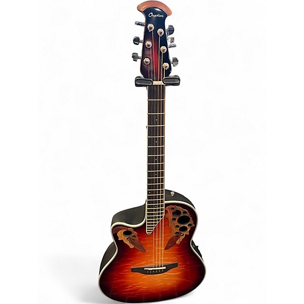 Used Ovation CELEBRITY CE44LX-1R LEFTY 3 Tone Sunburst Acoustic Electric Guitar