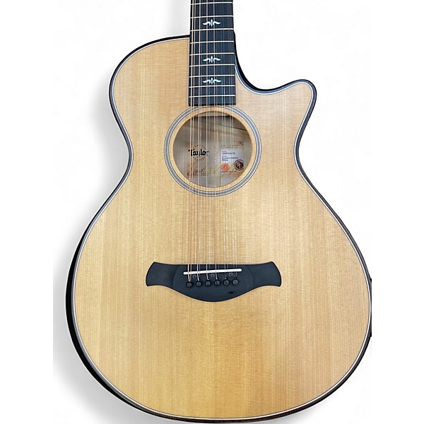 Used Taylor 652CE BUILDERS EDITION Natural 12 String Acoustic Electric Guitar