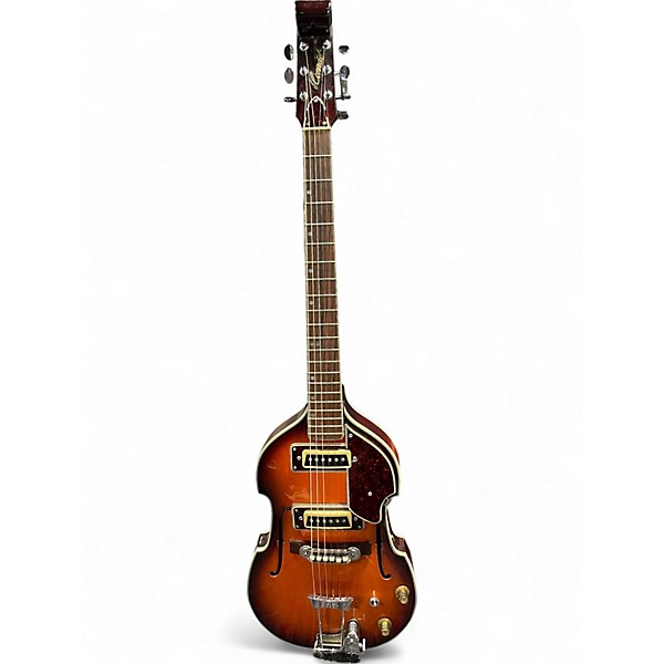 Used Conrad violin 6 string 2 Color Sunburst Solid Body Electric Guitar