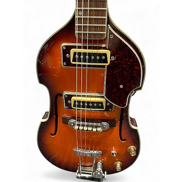 Used Conrad violin 6 string 2 Color Sunburst Solid Body Electric Guitar