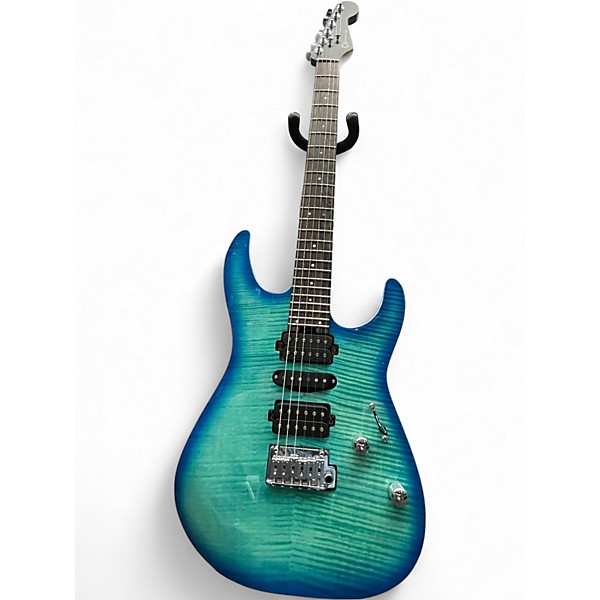 Used Charvel MJ DK24 Blue Burst Solid Body Electric Guitar