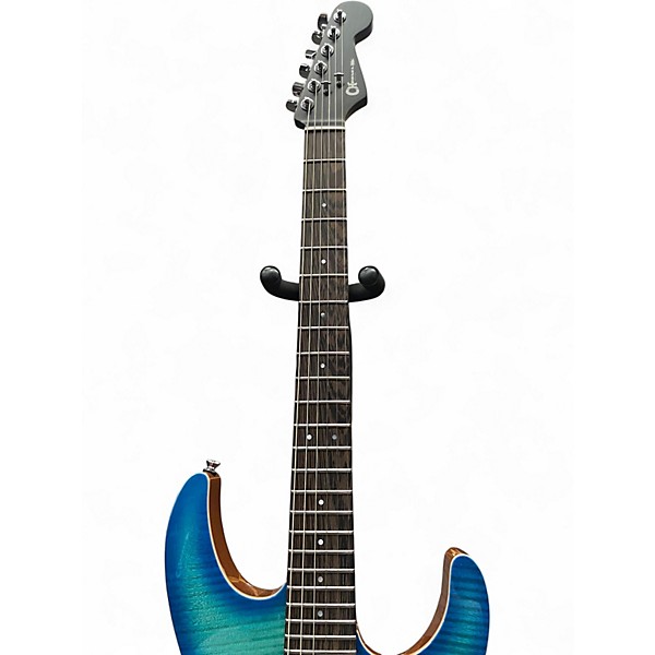 Used Charvel MJ DK24 Blue Burst Solid Body Electric Guitar
