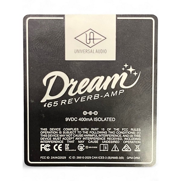 Used Universal Audio DREAM 65 REVERB AMP Effect Pedal