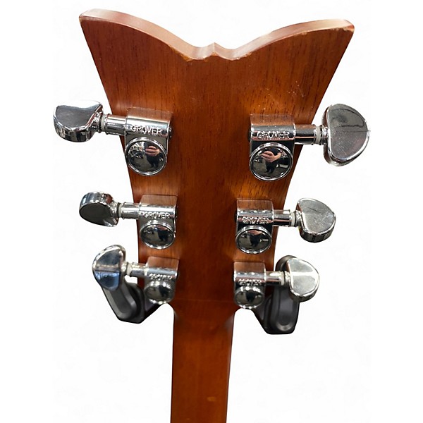 Used Schecter Guitar Research Diamond Series Acoustic Brown Acoustic Electric Guitar