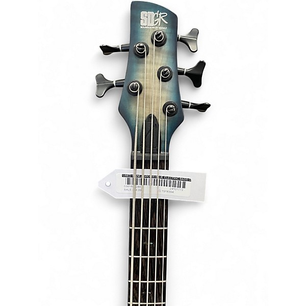 Used Ibanez SRD905 Blue Electric Bass Guitar