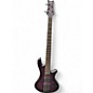 Used Schecter Guitar Research Stiletto Studio 5 String Purple Electric Bass Guitar thumbnail