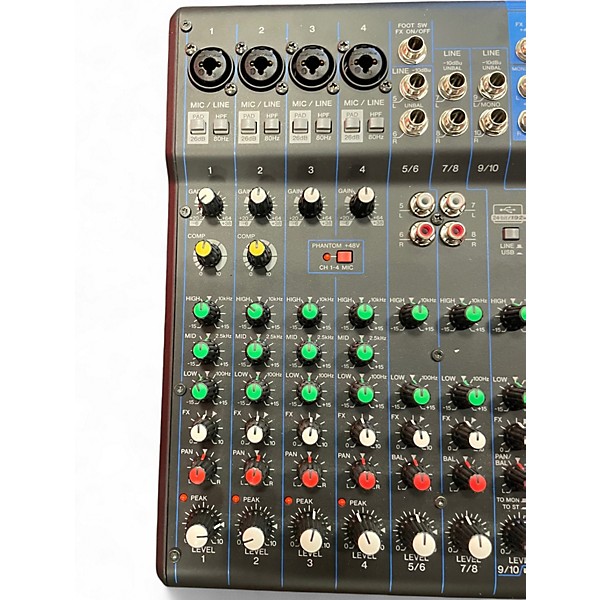 Used Yamaha MG10XU 10 Channel Mixer with Effects Unpowered Mixer