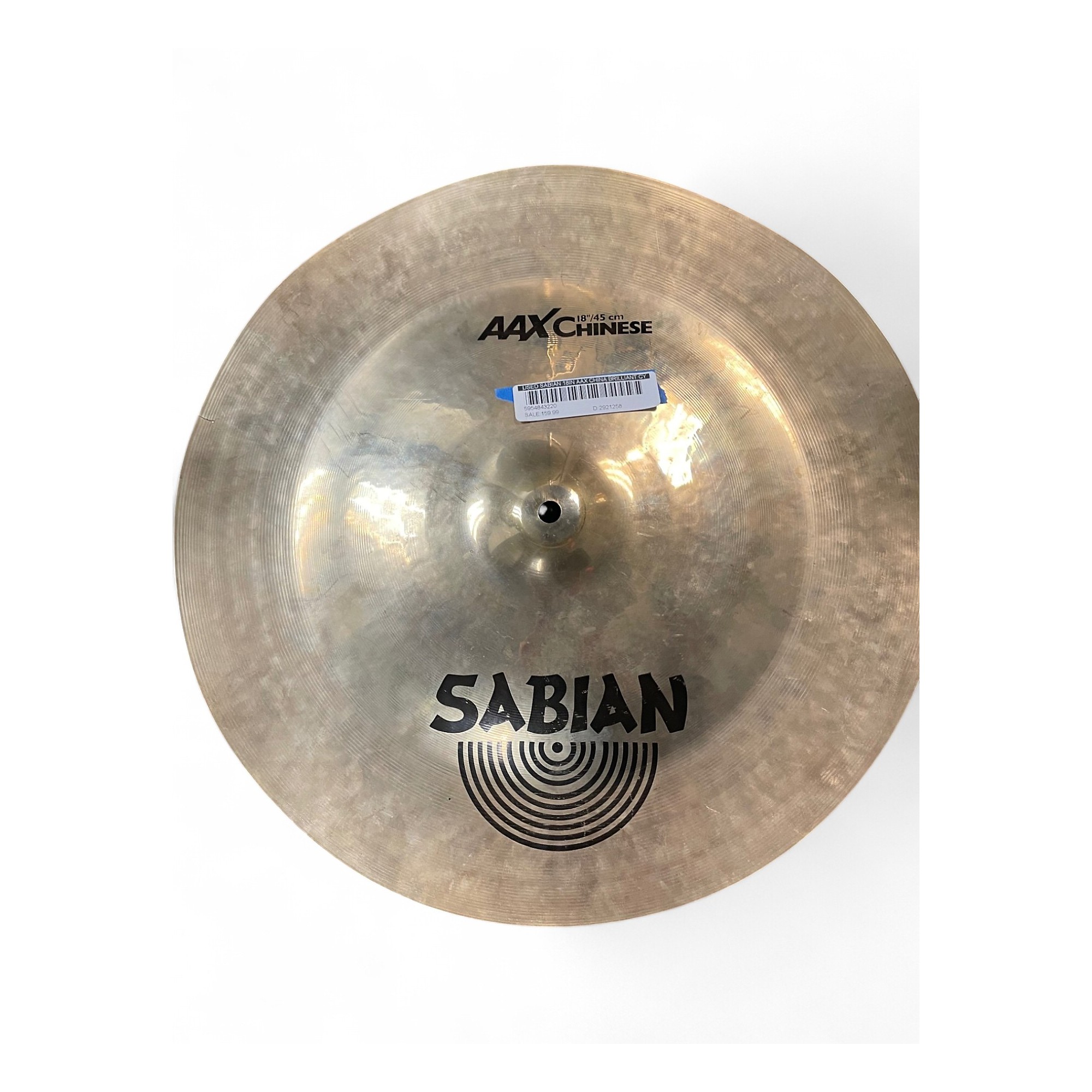 Used SABIAN 18in AAX China Brilliant Cymbal 38 | Guitar Center