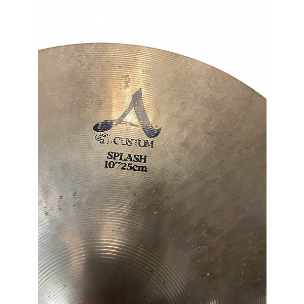Used Zildjian 10in A Custom Splash Cymbal