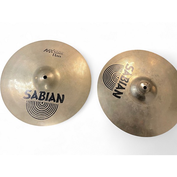 Used SABIAN 14in AAX Stage Hi Hat Pair Cymbal