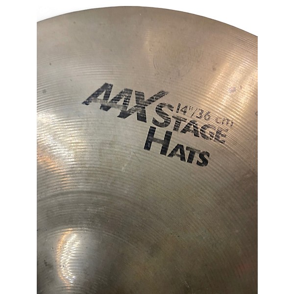 Used SABIAN 14in AAX Stage Hi Hat Pair Cymbal