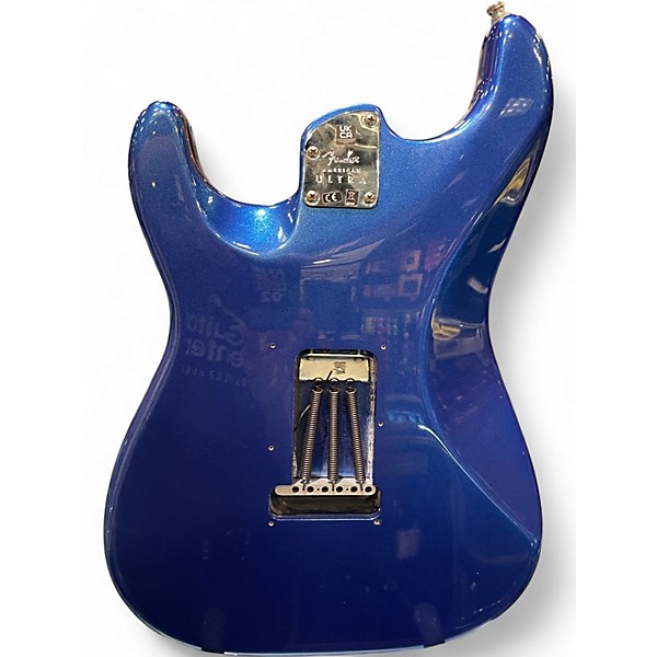 Used Fender American Ultra Stratocaster Blue Solid Body Electric Guitar