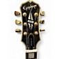 Used Epiphone LP CUSTOM Black and White Solid Body Electric Guitar