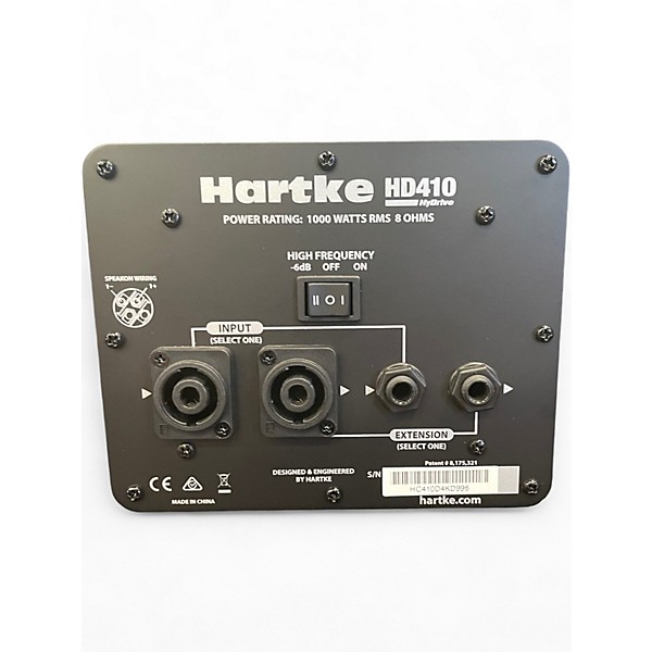 Used Hartke Hydrive 1000W 4x10 Bass Cabinet