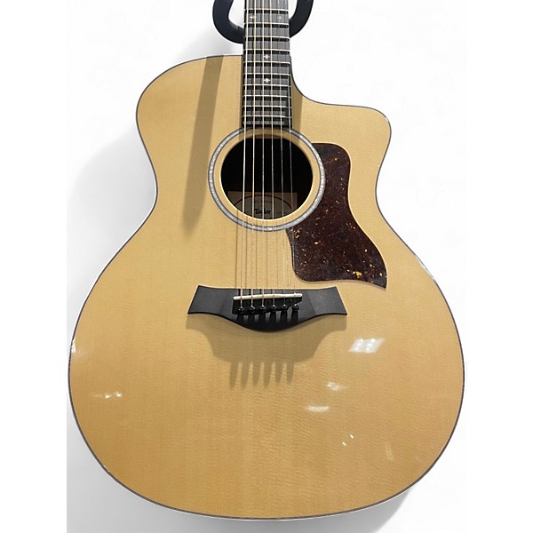 Used Taylor 214CE DLX Natural Acoustic Electric Guitar