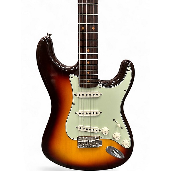 Used Fender vintage custom 1959 strat 3 Tone Sunburst Solid Body Electric Guitar