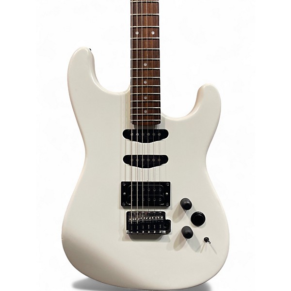 Used Squier Stratocaster HSS Alpine White Solid Body Electric Guitar