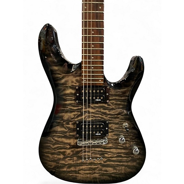 Used Schecter Guitar Research Diamond Series PT Tobacco Burst Solid Body Electric Guitar
