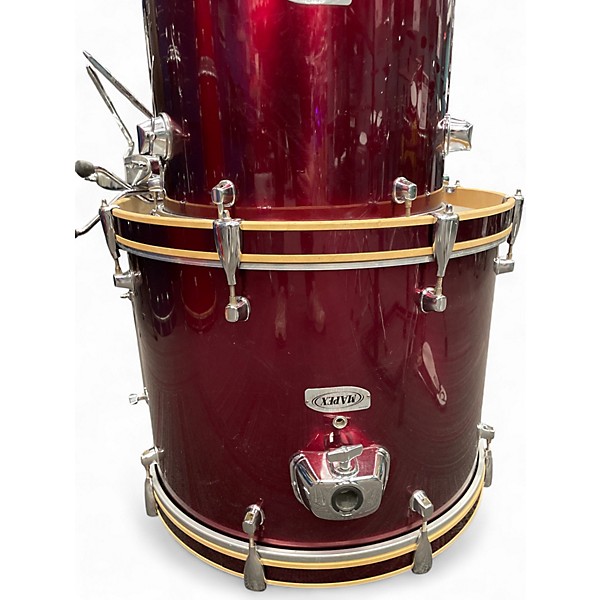 Used Mapex 5 Piece V Series Burgundy Drum Kit
