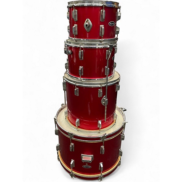 Used Royce 5 Piece Drum Kit Red Drum Kit