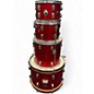 Used Royce 5 Piece Drum Kit Red Drum Kit thumbnail