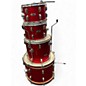 Used Royce 5 Piece Drum Kit Red Drum Kit