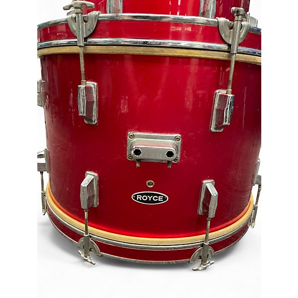 Used Royce 5 Piece Drum Kit Red Drum Kit