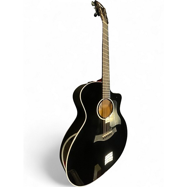 Used Taylor 214CE Plus Black Acoustic Electric Guitar
