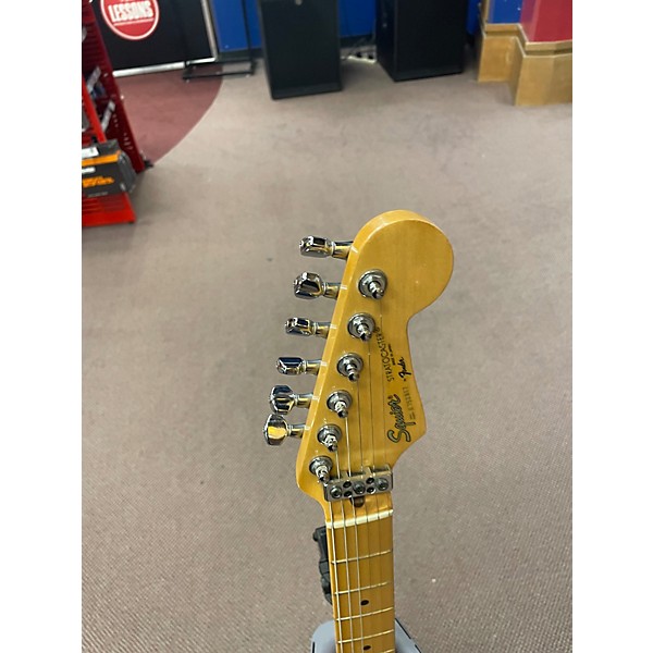 Vintage 1980s Squier Standard Stratocaster With S1 Olympic White Solid Body Electric Guitar