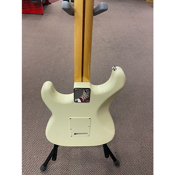 Vintage 1980s Squier Standard Stratocaster With S1 Olympic White Solid Body Electric Guitar