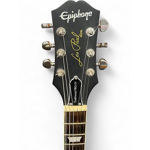 Used Epiphone Les Paul Traditional Pro IV Gold Solid Body Electric Guitar