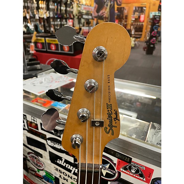Used Squier Squier II Precision Bass Olympic Pearl Electric Bass Guitar