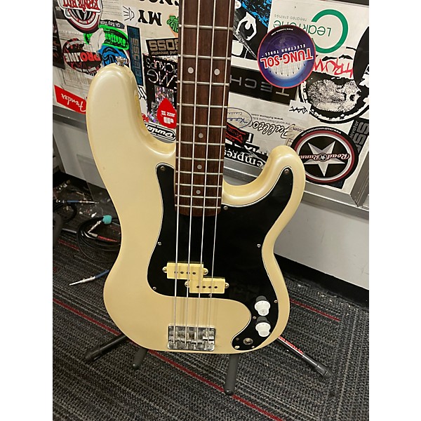 Used Squier Squier II Precision Bass Olympic Pearl Electric Bass Guitar