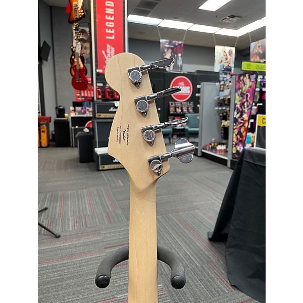 Used Squier Mini P Bass Dakota Red Electric Bass Guitar