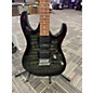 Used Ibanez GRX70QA Transparent Black Sunburst Solid Body Electric Guitar