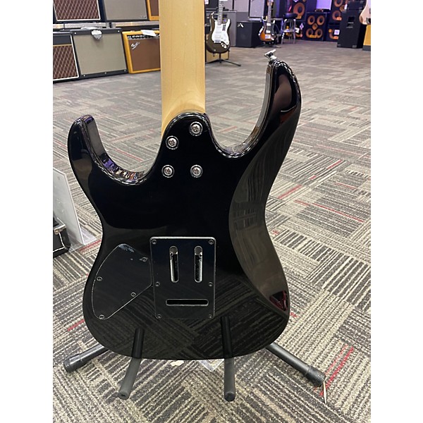 Used Ibanez GRX70QA Transparent Black Sunburst Solid Body Electric Guitar
