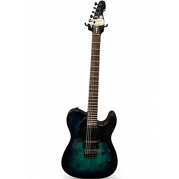 Used ESP LTD TE-200DX Blue Burst Solid Body Electric Guitar