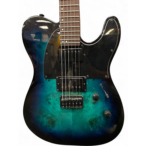 Used ESP LTD TE-200DX Blue Burst Solid Body Electric Guitar