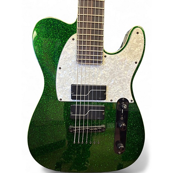 Used ESP LTD SCT607B Stephen Carpenter Signature 7 String Green Solid Body Electric Guitar