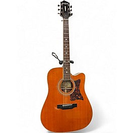 Used Epiphone DR500MCE Masterbuilt Vintage Natural Acoustic Electric Guitar