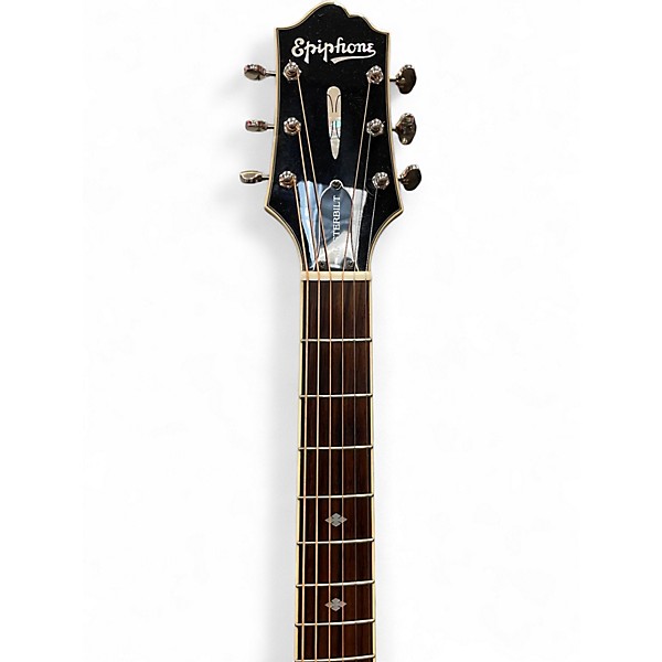 Used Epiphone DR500MCE Masterbuilt Vintage Natural Acoustic Electric Guitar