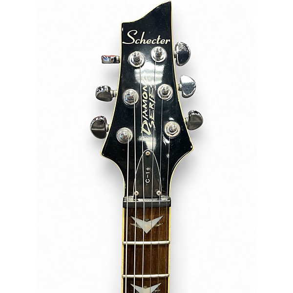 Used Schecter Guitar Research C1 Plus Black Solid Body Electric Guitar