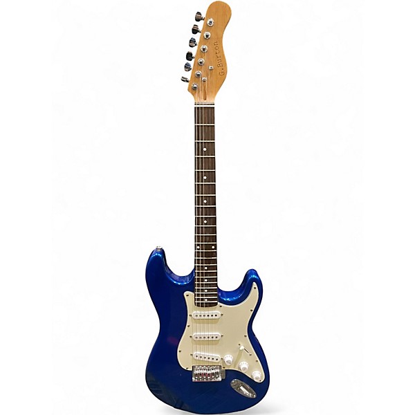 Used G. Burton DOUBLECUT Ice Blue Metallic Solid Body Electric Guitar
