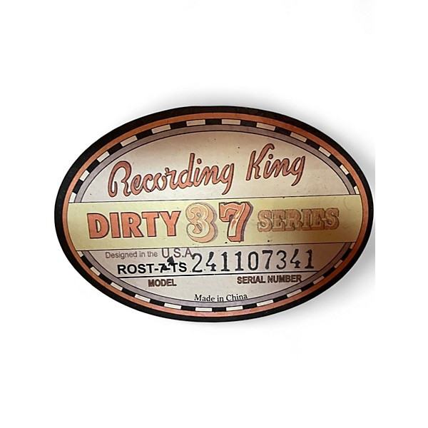 Used Recording King Dirty 37 Tenor 2 Color Sunburst Acoustic Guitar