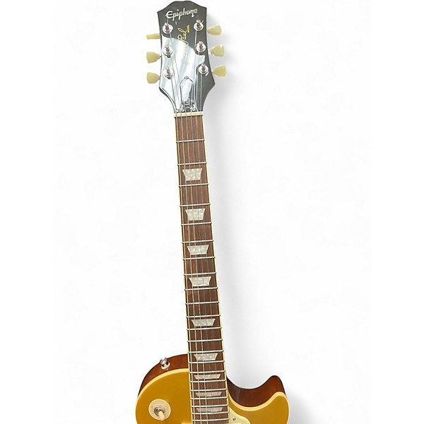 Used Epiphone Les Paul Standard Gold Top Solid Body Electric Guitar