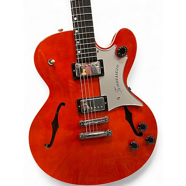 Vintage 1990 Gretsch Guitars Chet Atkins Tennesean Orange Hollow Body Electric Guitar